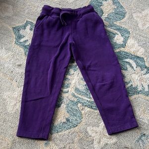 Primary Purple Fleece Joggers for Kids